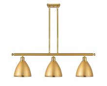  516-3I-SG-MBD-75-SG - Bristol - 3 Light - 36 inch - Satin Gold - Cord hung - Island Light