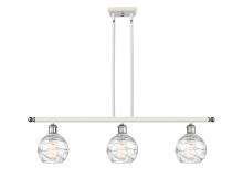  516-3I-WPC-G1213-6 - Athens Deco Swirl - 3 Light - 36 inch - White Polished Chrome - Cord hung - Island Light