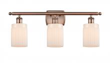 Innovations Lighting 516-3W-AC-G341-LED - Hadley - 3 Light - 25 inch - Antique Copper - Bath Vanity Light