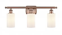 Innovations Lighting 516-3W-AC-G801-LED - Clymer - 3 Light - 24 inch - Antique Copper - Bath Vanity Light