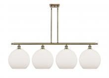 Innovations Lighting 516-4I-AB-G121-12 - Athens - 4 Light - 50 inch - Antique Brass - Stem Hung - Island Light