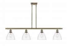  516-4I-AB-GBD-752 - Bristol - 4 Light - 48 inch - Antique Brass - Cord hung - Island Light