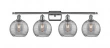 Innovations Lighting 516-4W-PC-G1213-8SM - Athens Deco Swirl - 4 Light - 38 inch - Polished Chrome - Bath Vanity Light