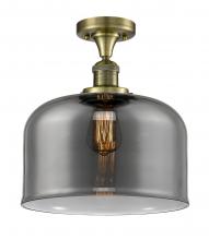 Innovations Lighting 517-1CH-AB-G73-L - Bell - 1 Light - 12 inch - Antique Brass - Semi-Flush Mount