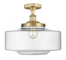 Innovations Lighting 616-1F-BB-G692-16 - Bridgeton - 1 Light - 12 inch - Brushed Brass - Semi-Flush Mount