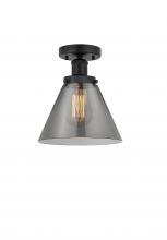 Innovations Lighting 616-1F-BK-G43 - Cone - 1 Light - 8 inch - Matte Black - Semi-Flush Mount