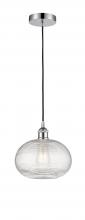 Innovations Lighting 616-1P-PC-G555-10CL - Ithaca - 1 Light - 10 inch - Polished Chrome - Cord hung - Mini Pendant