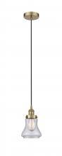 Innovations Lighting 616-1PH-AB-G194-LED - Bellmont - 1 Light - 6 inch - Antique Brass - Cord hung - Mini Pendant