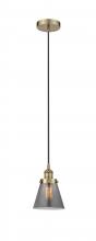 Innovations Lighting 616-1PH-AB-G63-LED - Cone - 1 Light - 6 inch - Antique Brass - Cord hung - Mini Pendant