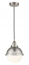 Innovations Lighting 616-1PH-SN-HFS-81-SN-LED - Hampden - 1 Light - 9 inch - Brushed Satin Nickel - Cord hung - Mini Pendant