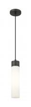  617-1P-BK-G617-11WH - Boreas - 1 Light - 3 inch - Matte Black - Cord Hung - Mini Pendant