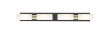  617S-4W-BAB-G617-8SWH - Boreas - 4 Light - 39 inch - Black Antique Brass - Bath Vanity Light