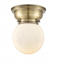 Innovations Lighting 623-1F-AB-G201-6-LED - Beacon - 1 Light - 6 inch - Antique Brass - Flush Mount