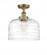 Innovations Lighting 916-1C-BB-G713-L-LED - Bell - 1 Light - 12 inch - Brushed Brass - Semi-Flush Mount