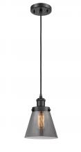 Innovations Lighting 916-1P-BK-G63-LED - Cone - 1 Light - 6 inch - Matte Black - Cord hung - Mini Pendant