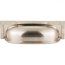 Atlas 382-BRN - Campaign L-Bracket Cup Pull 3 3/4 Inch (c-c) Brushed Nickel