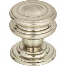 Atlas 376-BRN - Campaign Round Knob 1 1/4 Inch Brushed Nickel