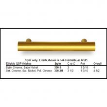 Colonial Bronze 300-1H-10 - Cabinet Pull Hand Finished in Satin Bronze