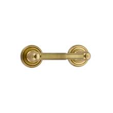 Emtek 260506US19 - Brass TP Hldr Spring Rod Style , Hammered Rosette, US19