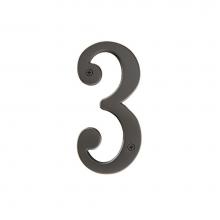 Emtek 282310B - House Number Digit ''3'' 5-1/2'', US10B