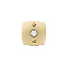 Emtek 246510B - Brass Doorbell with Urban Modern Rosette US10B