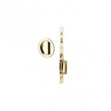 Emtek 2174US10B - Passage, Round Pocket Door Mortise Lock, US10B