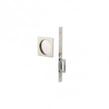 Emtek 2184US10B - Passage, Square Pocket Door Mortise Lock, US10B