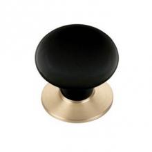 Emtek 86009US10B - Porcelain Cabinet Knob, Ebony, 1-3/8'', US10B