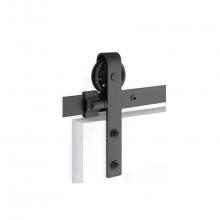 Emtek B110210.SD.CL.US19.DD - Barn Door, Classic, Face Mount, 10'', Solid Wheel, Classic Fastener, US19, Double Door