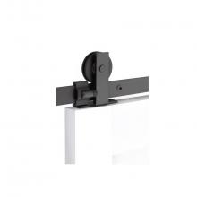 Emtek B120116.SD.CL.US19.DD - Barn Door, Modern Rectangular, Top Mount, 16'', Solid Wheel, Classic Fastener, US19, Dou