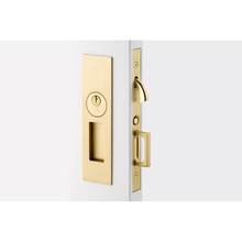 Emtek 2154US10B - Passage, Narrow Modern Rectangular Pocket Door Mortise Lock, US10B