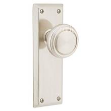 Emtek 8054ASUS10B - Dummy Pair, Sideplate Locksets Quincy Non-Keyed 7-1/8'', Astoria Clear Knob, US10B