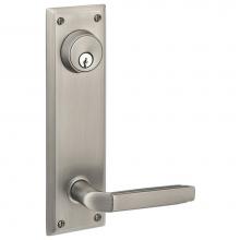 Emtek 8981TRTLHUS10B - Passage Double Keyed, Sideplate Locksets Quincy 5-1/2'' Center to Center Keyed, Triton L