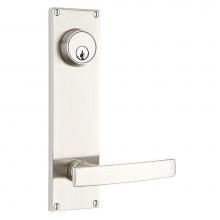 Emtek 8214LWUS10B - Passage Double Keyed, Sideplate Locksets Modern 5-1/2'' Center to Center Keyed, Lowell C