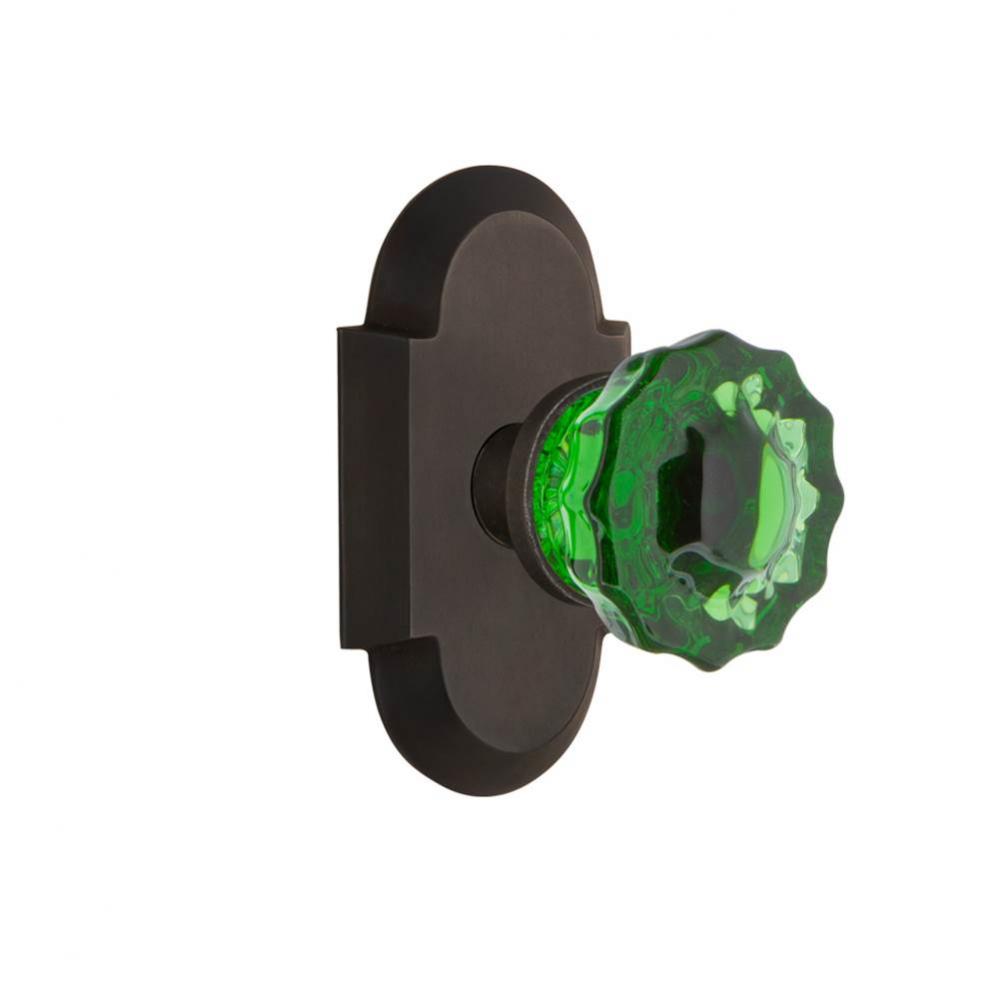 Nostalgic Warehouse Cottage Plate Single Dummy Crystal Emerald Glass Door Knob in Oil-Rubbed Bronz Nostalgic Warehouse Cottage Plate Single Dummy Crystal Emerald Glass Door Knob in Oil-Rubbed Bronz