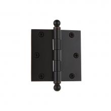 Nostalgic Warehouse 700201 - Nostalgic Warehouse 3.5'' Ball Tip Residential Hinge with Square Corners in Timeless Bro