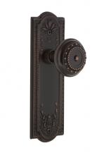 Nostalgic Warehouse 700301 - Nostalgic Warehouse Meadows Plate Passage Meadows Door Knob in Timeless Bronze