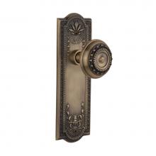 Nostalgic Warehouse 701903 - Nostalgic Warehouse Meadows Plate Passage Meadows Door Knob in Antique Brass