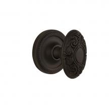 Nostalgic Warehouse 702532 - Nostalgic Warehouse Rope Rosette Passage Victorian Door Knob in Oil-Rubbed Bronze