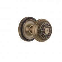 Nostalgic Warehouse 702550 - Nostalgic Warehouse Rope Rosette Privacy Egg & Dart Door Knob in Antique Brass