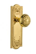 Nostalgic Warehouse 702878 - Nostalgic Warehouse Meadows Plate Single Dummy Egg & Dart Door Knob in Unlacquered Brass