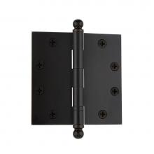 Nostalgic Warehouse 703931 - Nostalgic Warehouse 4.5'' Ball Tip Heavy Duty Hinge with Square Corners in Timeless Bron