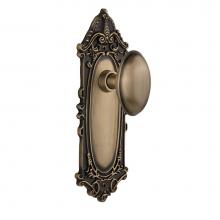 Nostalgic Warehouse 704004 - Nostalgic Warehouse Victorian Plate Privacy Homestead Door Knob in Antique Brass