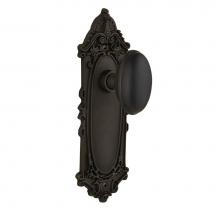 Nostalgic Warehouse 704009 - Nostalgic Warehouse Victorian Plate Passage Homestead Door Knob in Oil-Rubbed Bronze