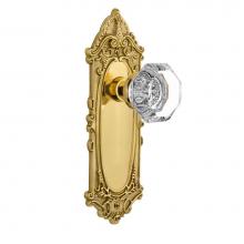 Nostalgic Warehouse 704054 - Nostalgic Warehouse Victorian Plate Passage Waldorf Door Knob in Polished Brass