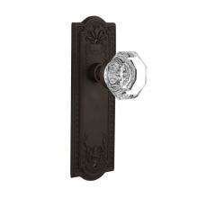 Nostalgic Warehouse 704377 - Nostalgic Warehouse Meadows Plate Passage Waldorf Door Knob in Oil-Rubbed Bronze