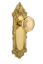 Nostalgic Warehouse 707336 - Nostalgic Warehouse Victorian Plate Passage Deco Door Knob in Polished Brass