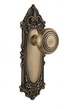 Nostalgic Warehouse 707345 - Nostalgic Warehouse Victorian Plate Single Dummy Deco Door Knob in Antique Brass