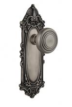 Nostalgic Warehouse 707370 - Nostalgic Warehouse Victorian Plate Privacy Deco Door Knob in Antique Pewter