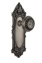 Nostalgic Warehouse 707676 - Nostalgic Warehouse Victorian Plate Privacy Meadows Door Knob in Antique Pewter